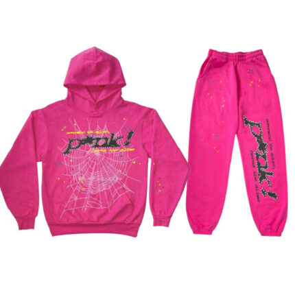 Sp5der Worldwide Pink Tracksuit